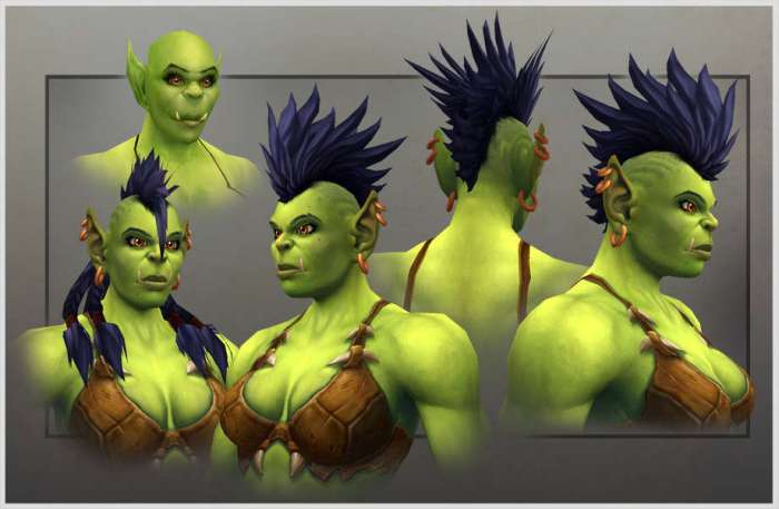 WoW Female orc new model preview
